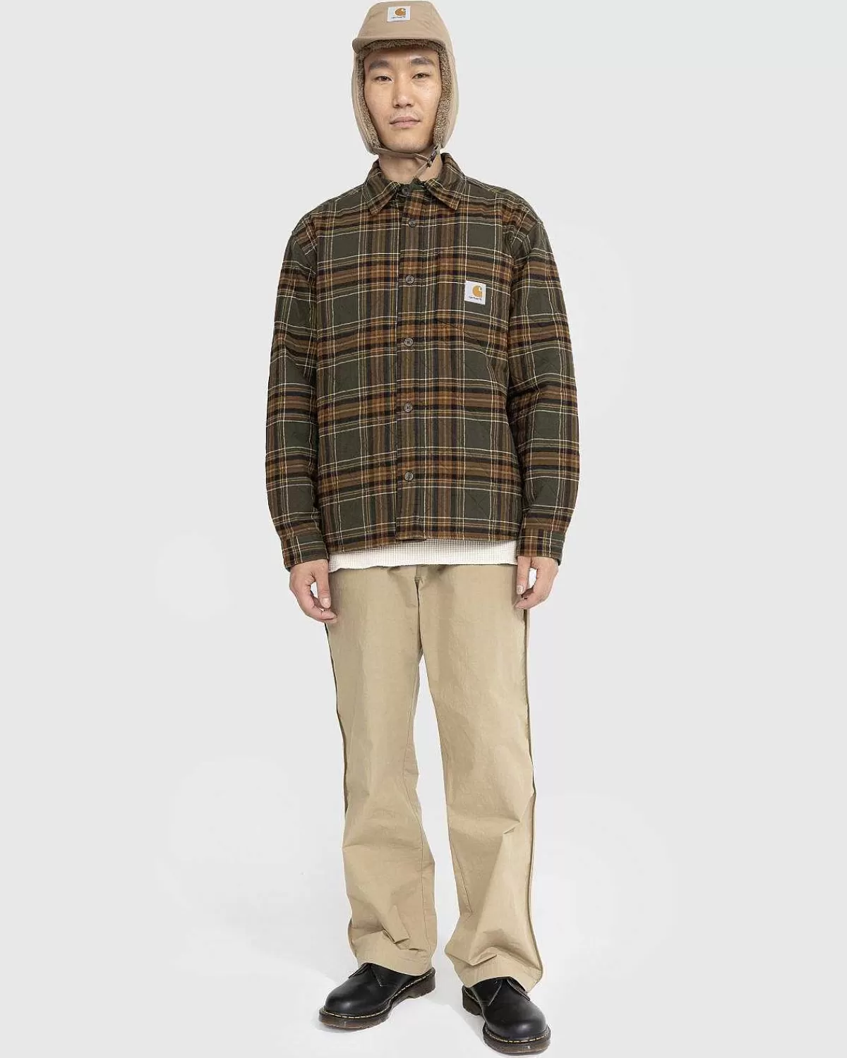 wiles_ternet_skjortejakke_gul_2.webp Skjorter>Carhartt WIP Wiles Ternet Skjortejakke Gul